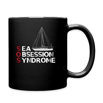 vêtements de voile hobby marin marin capitaine - Mug uni - noir - Droite