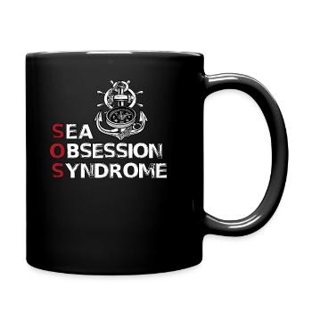 Casquette de marin pour les vacances en voilier - Mug uni - noir - Droite