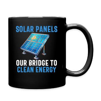 Solarpanel-Installateur Techniker Männer Erneuerbar - Tasse einfarbig - Schwarz - Rechts