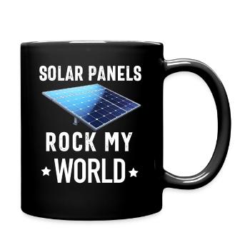 Solarpanel-Installateur Techniker Männer Erneuerbar - Tasse einfarbig - Schwarz - Rechts