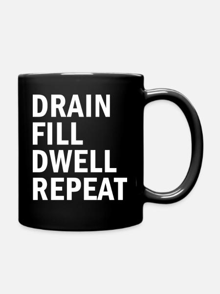 Peritoneal Dialysis Nurse funny nursing - Full Colour Mug - black