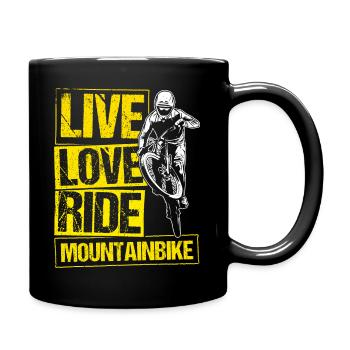 VTT VTT Vélo Fans de vélo Vélo Vélo Cyclisme - Mug uni - noir - Droite
