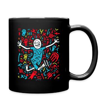 Pop Art Cartoon Abundance - Full Colour Mug - black - Right