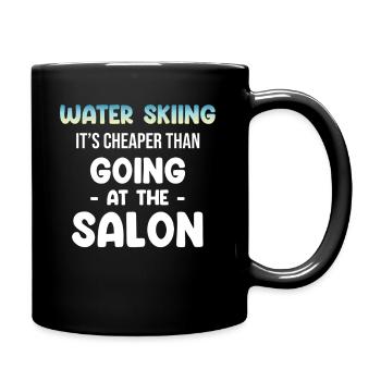 Wasserski Ist Billiger Als Im Salon Wakeboard Zu - Tasse einfarbig - Schwarz - Rechts