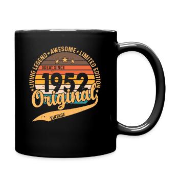 Citation d’anniversaire 1952 Vintage rétro - Mug uni - noir - Droite