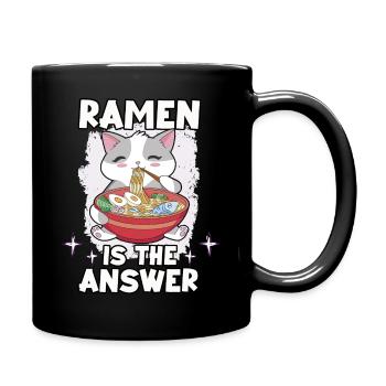 lustig Sushi-Liebhaber Japan Sashimi Ramen Maki - Tasse einfarbig - Schwarz - Rechts