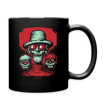 Horror Strippen Zieher: Der Zombie-Meister - Tasse einfarbig - Schwarz - Rechts