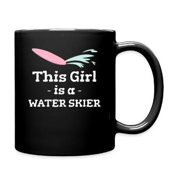 Cette fille est une skieuse nautique jet ski - Mug uni - noir - Droite
