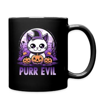 Décoration Halloween Chibi Chats Cadeau - Mug uni - noir - Droite