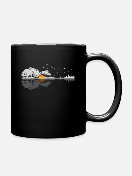 Guitare cadeau guitariste Vintage - Mug uni - noir