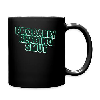 Probably Reading Smut Vintage Books Smut - Full Colour Mug - black - Right