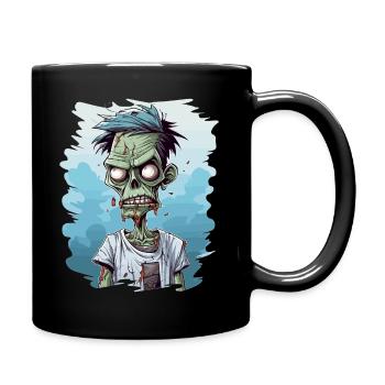 Zombie Zombies Untote Halloween - Tasse einfarbig - Schwarz - Rechts