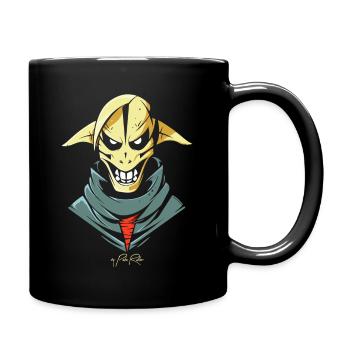 5 elements and a sci-fi monster villain - Full Colour Mug - black - Right