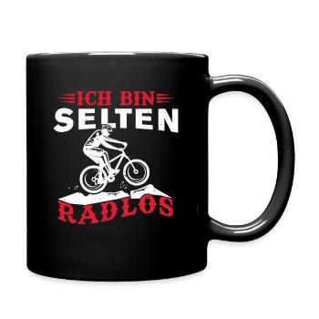 I Am Wheelless Bike Design for Cyclists - Full Colour Mug - black - Right