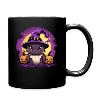Costume d'Halloween pour chat méchant Chat kawaii - Mug uni - noir - Droite