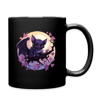 Halloween Chibi Gargoyle Costume Bat Halloween - Full Colour Mug - black - Right