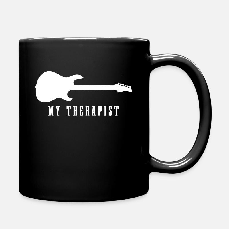 Guitare Vintage guitariste cadeau - Mug uni - noir