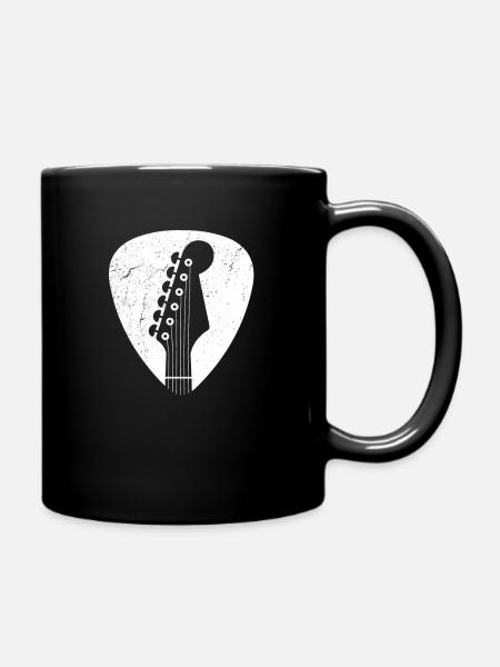 Guitare Vintage guitariste cadeau - Mug uni - noir