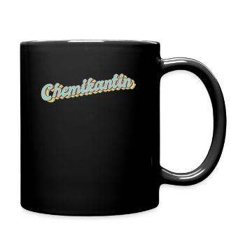 Laborant Abschluss-Geschenk Chemikantin - Tasse einfarbig - Schwarz - Rechts