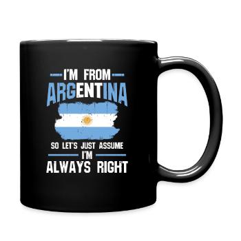 Argentino Geschenk-Design - Tasse einfarbig - Schwarz - Rechts