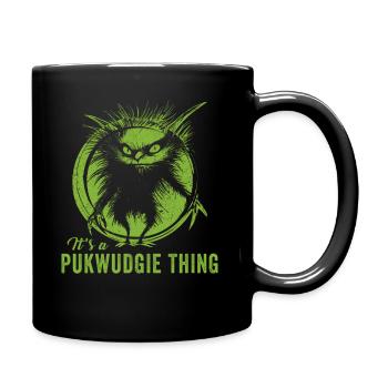 Pukwudgie Cryptid Folklore Myths - Full Colour Mug - black - Right