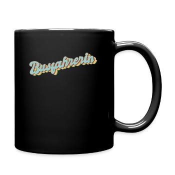 Bus-Fahrer Abschluss-Geschenk Busfahrerin - Tasse einfarbig - Schwarz - Rechts