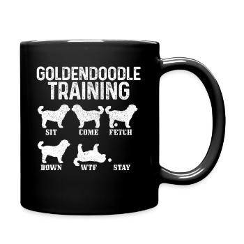 Goldendoodle Dog The Dood Gift - Full Colour Mug - black - Right