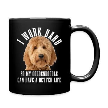 Goldendoodle Dog The Dood Gift - Full Colour Mug - black - Right
