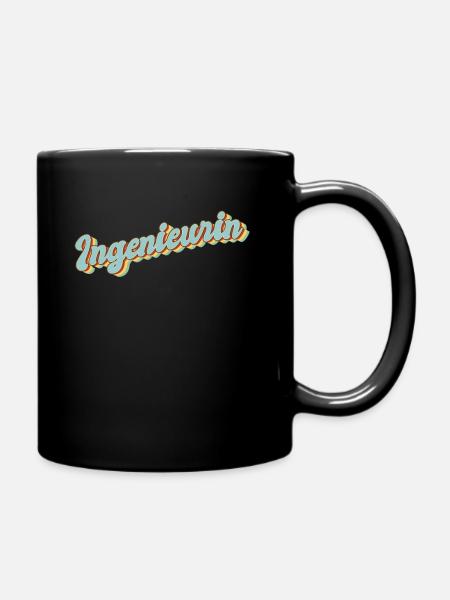 Ingenieur Abschluss-Geschenk Ingenieurin - Tasse einfarbig - Schwarz