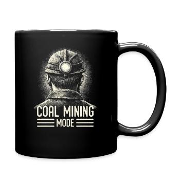 Coal Mining Fashion - Miner Gift - Full Colour Mug - black - Right