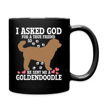 Goldendoodle Dog The Dood Gift - Full Colour Mug - black - Right
