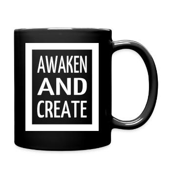 futuristic gift growth happy self-realization - Tasse einfarbig - Schwarz - Rechts