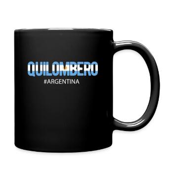 Argentinien Argentinische Flagge Männer Damen Camisa - Tasse einfarbig - Schwarz - Rechts