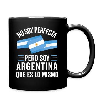 Argentinien Argentinische Flagge Männer Damen Camisa - Tasse einfarbig - Schwarz - Rechts