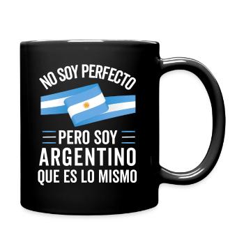 Argentinien Argentinische Flagge Männer Damen Camisa - Tasse einfarbig - Schwarz - Rechts