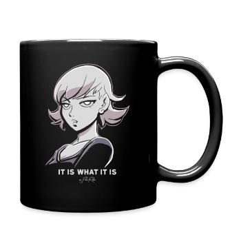 C'est ce que c'est : anime manga dessin animé femme - Mug uni - noir - Droite