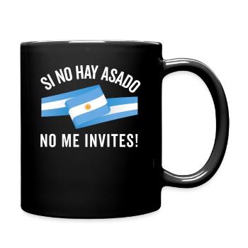 Argentinien Argentinische Flagge Männer Damen Camisa - Tasse einfarbig - Schwarz - Rechts
