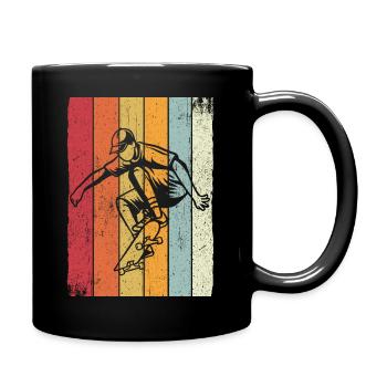 Skateboard Skateboarding Skater Vintage Boarder Sk - Mug uni - noir - Droite