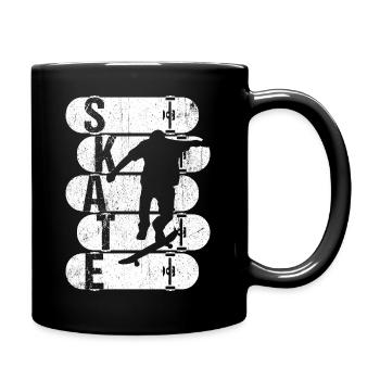 Skateboard Skateboarding Skater Vintage Boarder Sk - Mug uni - noir - Droite