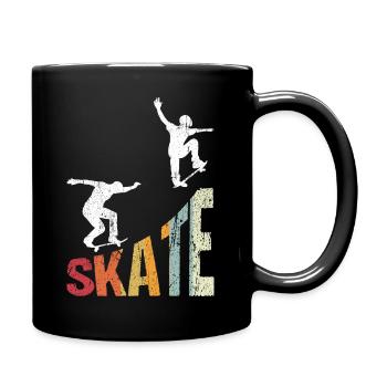 Skateboard Skateboarding Skater Vintage Boarder Sk - Mug uni - noir - Droite