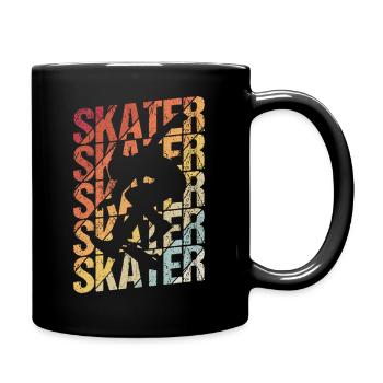 Skateboard Skateboarding Skater Vintage Boarder Sk - Mug uni - noir - Droite