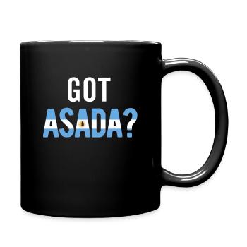 Argentinien Argentinische Flagge Männer Damen Camisa - Tasse einfarbig - Schwarz - Rechts