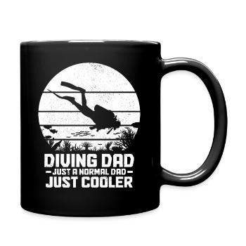 Plongée drôle Vintage plongeur cadeau - Mug uni - noir - Droite