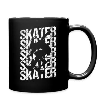 Skateboard Skateboarding Retro Boarder Stunt Fun S - Full Colour Mug - black - Right