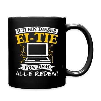 IT Computer PC Beruf Abreit Computer Fan Spruch IT - Tasse einfarbig - Schwarz - Rechts