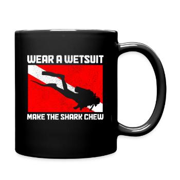 Plongée drôle Vintage plongeur cadeau - Mug uni - noir - Droite