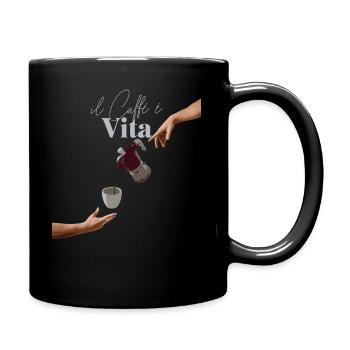 Il Caffe e Vita - Tasse einfarbig - Schwarz - Rechts