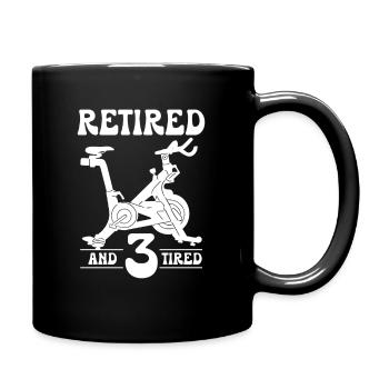 Retired And Three Tired Retirement Plan Indoor - Tasse einfarbig - Schwarz - Rechts
