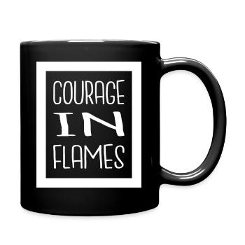 resilience rescue hero gift fire department cool - Tasse einfarbig - Schwarz - Rechts