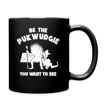 Pukwudgie Cryptid Folklore Myths - Full Colour Mug - black - Right